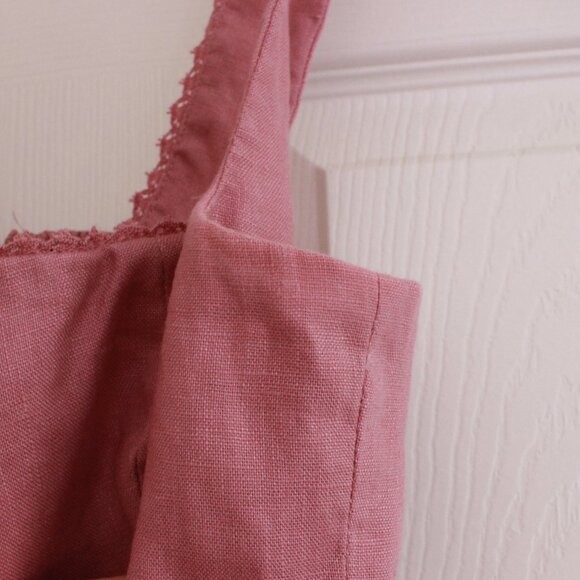 Reformation Sheri Linen Mini Dress in Pink Rose Petals 6 - Picture 6 of 12